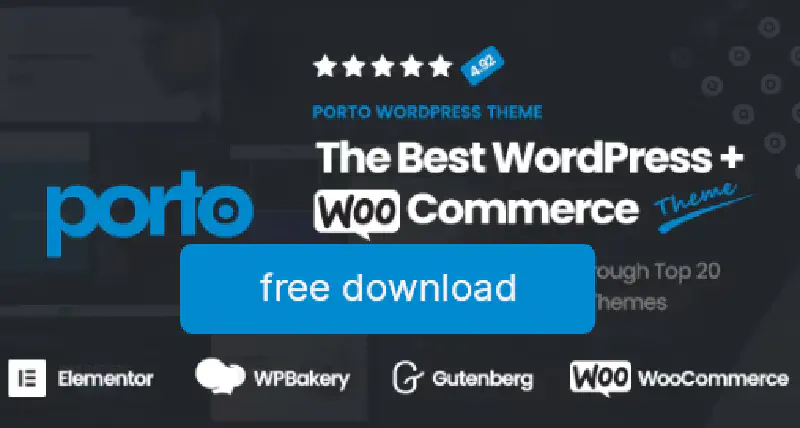Featured image of post Porto Best Multipurpose & WooCommerce Themes For WordPress v6.4.0 free download